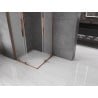 Mexen Velar L Duo sliding shower cabin 80 x 80 cm, frost, rose gold - 871-080-080-02-33-60