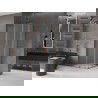 Mexen Velar L Duo sliding shower cabin 100 x 100 cm, frost, rose gold - 871-100-100-02-33-60