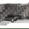 Mexen Velar L Duo sliding shower cabin 100 x 100 cm, frost, rose gold - 871-100-100-02-33-60