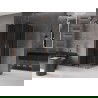 Mexen Velar L Duo Sliding Shower Cabin 80 x 80 cm, Graphite, Brushed Copper - 871-080-080-02-43-65