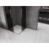 Mexen Velar L Duo Sliding Shower Cabin 100 x 100 cm, Graphite, Brushed Copper - 871-100-100-02-43-65