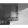 Mexen Velar L Duo sliding shower cabin 100 x 100 cm, graphite, brushed gun gray - 871-100-100-02-43-66