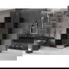 Mexen Velar L Duo sliding shower cabin 100 x 100 cm, graphite, black - 871-100-100-02-43-70