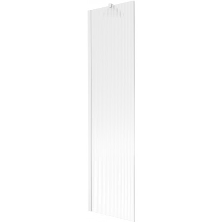 Mexen Next 1-wing Bathtub Screen 50 x 150 cm, Stripes, White - 895-050-000-00-09-20