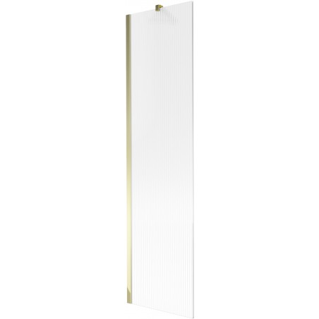 Mexen Next Shower Screen 1-Panel 50 x 150 cm, Stripes, Gold - 895-050-000-00-09-50