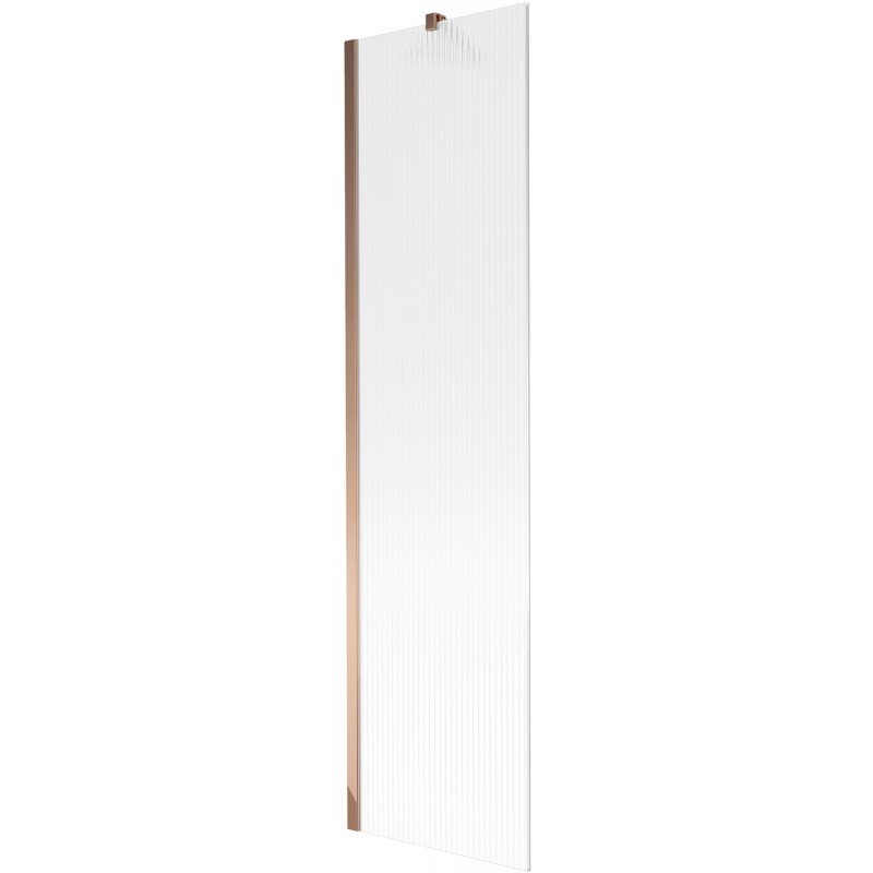 Mexen Next 1-wing Bathtub Screen 50 x 150 cm, Striped, Rose Gold - 895-050-000-00-09-60