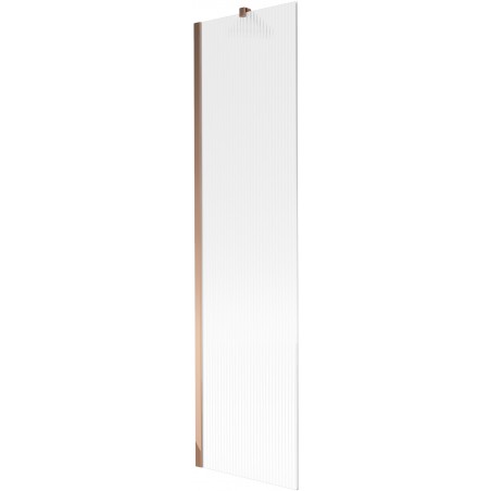 Mexen Next 1-wing Bathtub Screen 50 x 150 cm, Striped, Rose Gold - 895-050-000-00-09-60