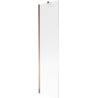 Mexen Next 1-panel Bath Screen 50 x 150 cm, Stripes, Rose Gold - 895-050-000-00-09-60