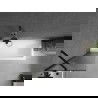 Mexen Next 1-wing Bath Screen 50 x 150 cm, Striped, Black - 895-050-000-00-09-70