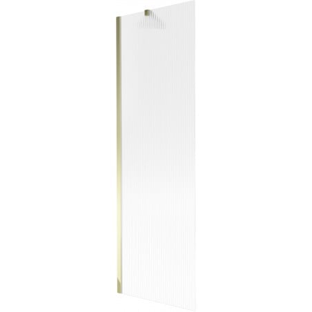 Mexen Next shower screen 1-winged 60 x 150 cm, stripes, gold - 895-060-000-00-09-50