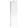 Mexen Next 1-wing bath screen 60 x 150 cm, stripes, rose gold - 895-060-000-00-09-60