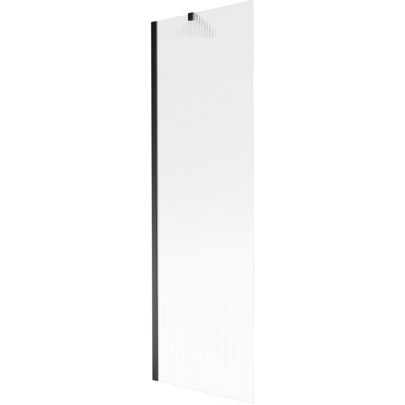 Mexen Next 1-panel Bathtub Screen 60 x 150 cm, Stripes, Black - 895-060-000-00-09-70