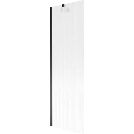 Mexen Next 1-panel Bathtub Screen 60 x 150 cm, Stripes, Black - 895-060-000-00-09-70
