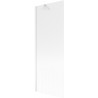 Mexen Next bath screen 1-fold 70 x 150 cm, stripes, white - 895-070-000-00-09-20