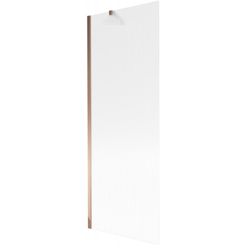 Mexen Next Bathtub Screen 1-Panel 70 x 150 cm, Stripes, Rose Gold - 895-070-000-00-09-60