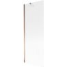 Mexen Next Bathtub Screen 1-Panel 70 x 150 cm, Stripes, Rose Gold - 895-070-000-00-09-60