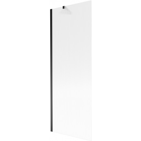 Mexen Next Bathtub Screen 1-Panel 70 x 150 cm, Stripes, Black - 895-070-000-00-09-70