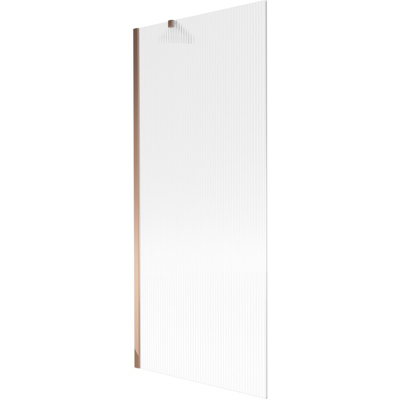 Mexen Next 1-panel shower screen 80 x 150 cm, stripes, rose gold - 895-080-000-00-09-60
