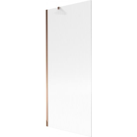 Mexen Next 1-panel shower screen 80 x 150 cm, stripes, rose gold - 895-080-000-00-09-60