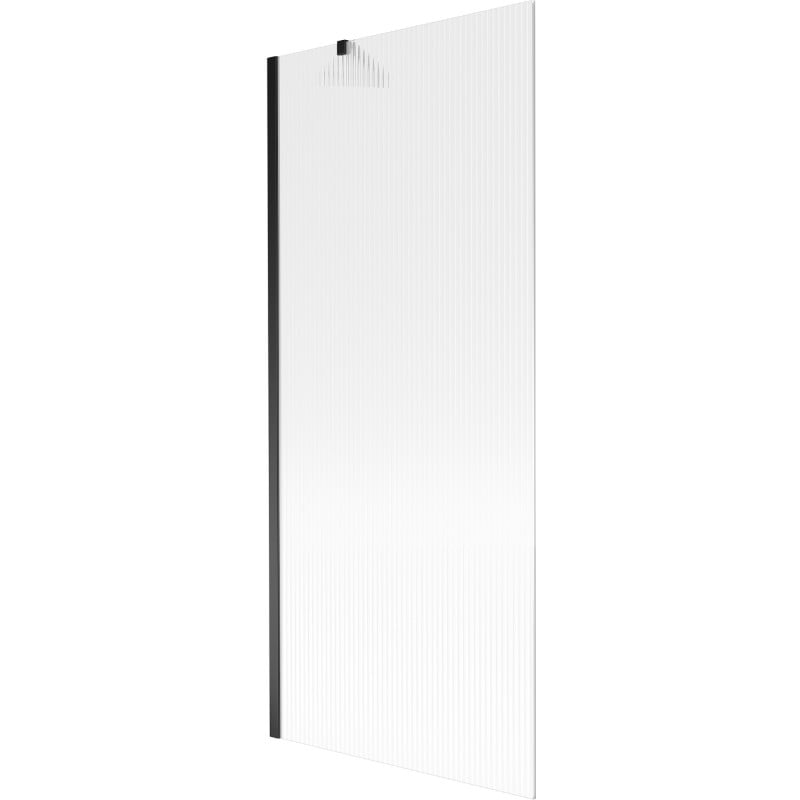 Mexen Next 1-panel bath screen 80 x 150 cm, striped, black - 895-080-000-00-09-70