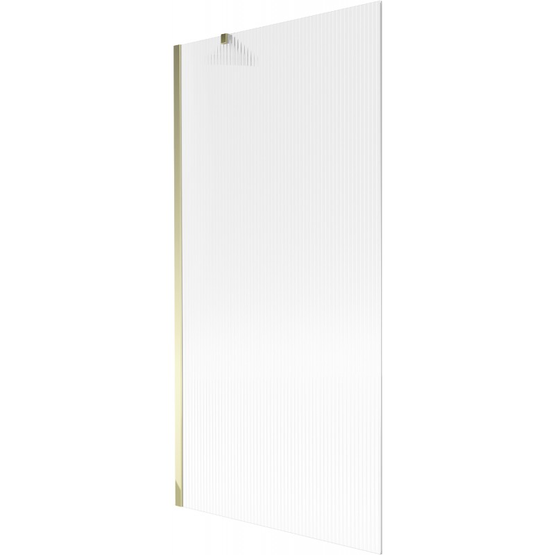 Mexen Next bathtub screen 1-wing 90 x 150 cm, stripes, gold - 895-090-000-00-09-50