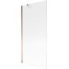 Mexen Next 1-wing Bathtub Screen 90 x 150 cm, Stripes, Rose Gold - 895-090-000-00-09-60