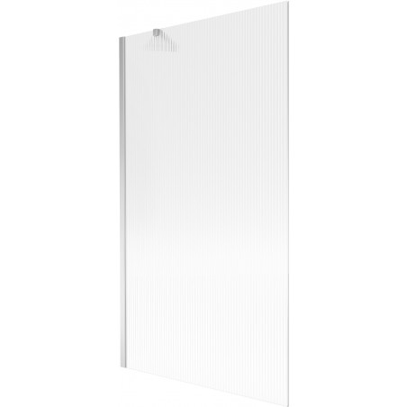 Mexen Next Bathtub Screen 1-Panel 100 x 150 cm, Stripes, Chrome - 895-100-000-00-09-01