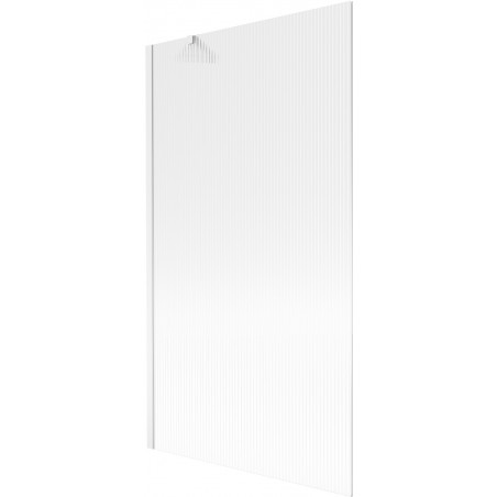 Mexen Next 1-Panel Shower Screen 100 x 150 cm, Striped, White - 895-100-000-00-09-20