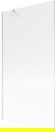 Mexen Next 1-Panel Shower Screen 100 x 150 cm, Striped, White - 895-100-000-00-09-20