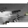 Mexen Next bathtub screen 1-wing 100 x 150 cm, stripes, black - 895-100-000-00-09-70