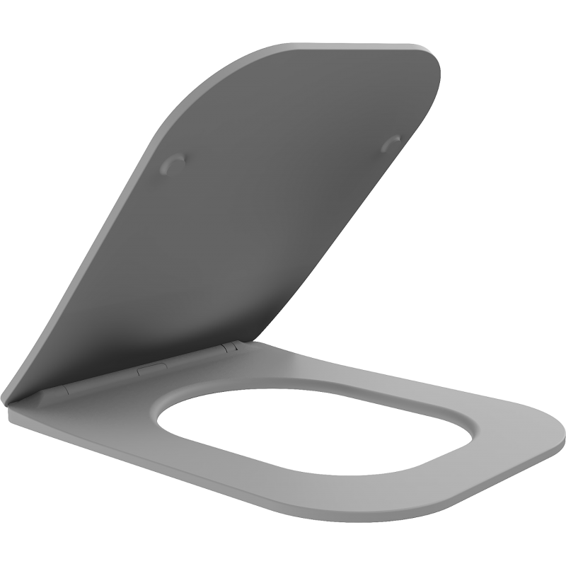 Mexen Teo slow-closing slim seat, duroplast, light grey matte - 39840061