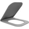 Mexen Teo slow-closing slim seat, duroplast, light gray matte - 39840061