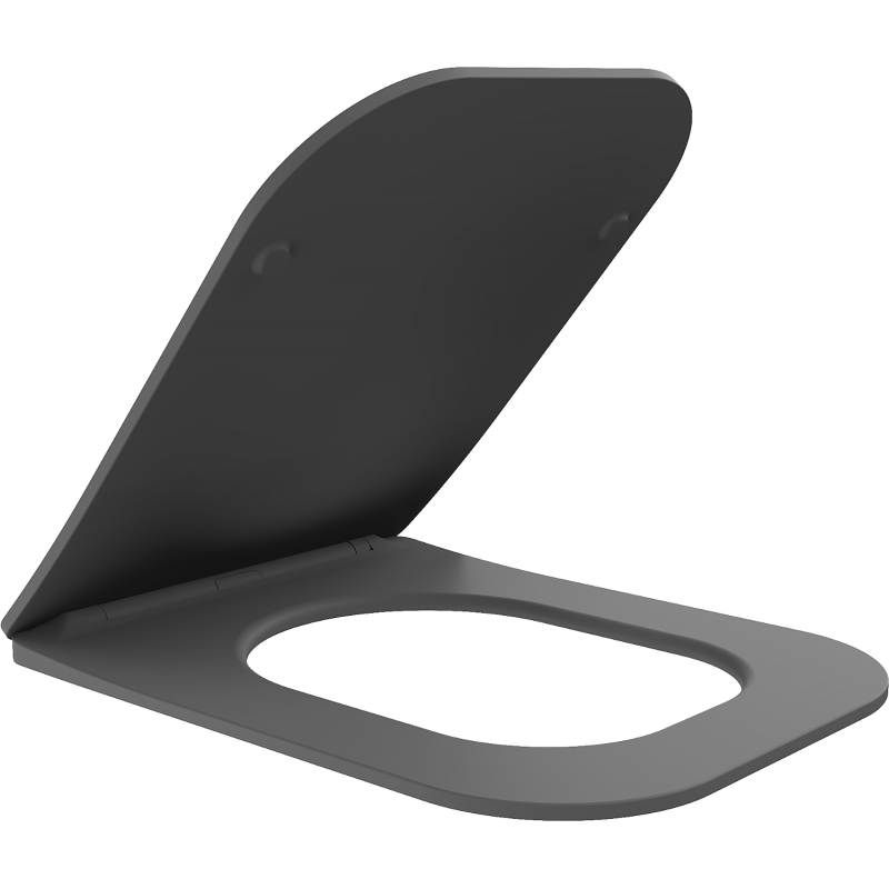 Mexen Teo slow-closing slim seat, duroplast, dark grey matte - 39840071