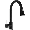 Mexen Elia kitchen faucet, black speckled - 670101-76