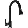 Mexen Elia kitchen tap, black speckled - 670101-76