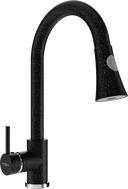Mexen Elia kitchen faucet, black speckled - 670101-76
