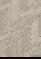 Mexen Parker sample of herringbone vinyl panels 635 x 127 mm SPC 6.5 mm, IXPE underlay 1.5 mm, 4 V-Groove, Oak - F1166-S