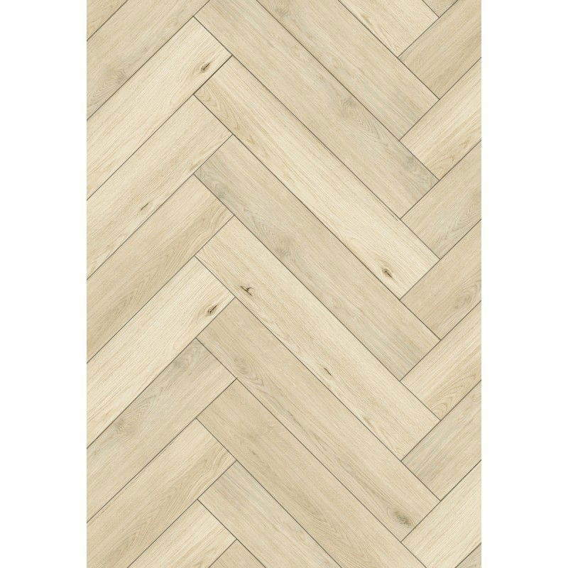 Mexen Calera sample vinyl panels herringbone SPC 6.5 mm, IPEX underlay 1.5 mm, 4 V-Groove, Oak - F1168-S