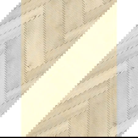 Mexen Calera sample of herringbone vinyl panels 635 x 127 mm SPC 6.5 mm, IPEX substrate 1.5 mm, 4 V-Groove, Oak - F1168-S