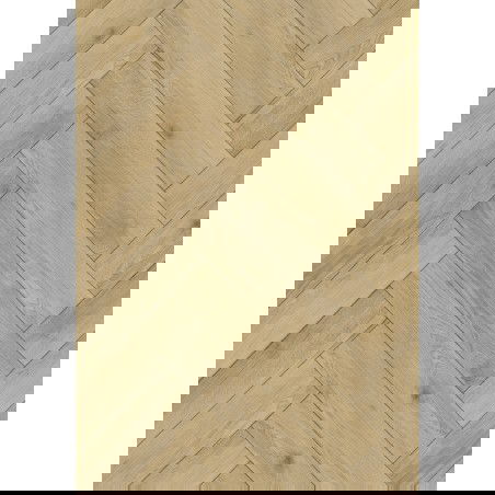 Mexen Charter Oak sample vinyl panels herringbone SPC 6.5 mm, underlay 1.5 mm, 4 V-Groove, Oak - F1169-S