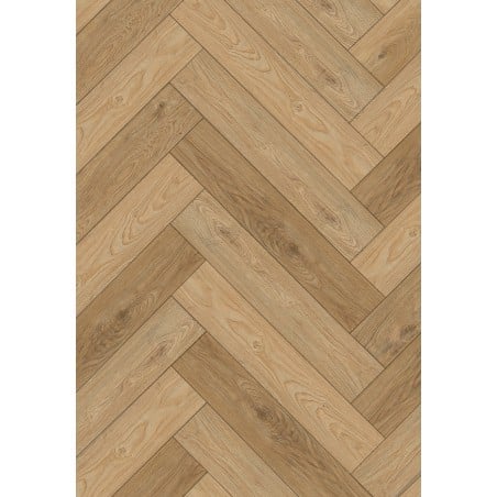 Mexen Sunset Hills vinyl plank sample herringbone 635 x 127 mm SPC 6.5 mm, underlay 1.5 mm, 4 V-Groove, Oak - F1170-S