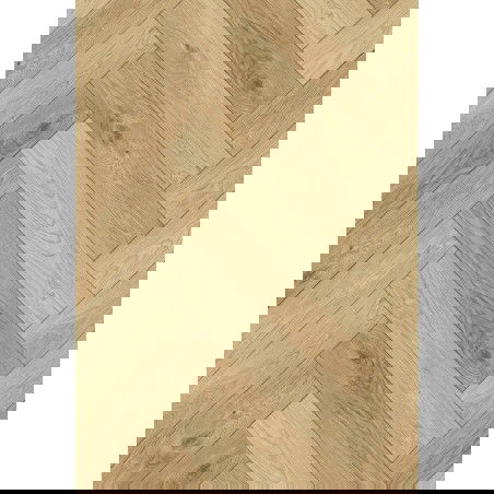 Mexen Anniston sample of vinyl panels herringbone 635 x 127 mm SPC 6.5 mm, IPEX underlay 1.5 mm, 4 V-Groove, Oak - F1171-S