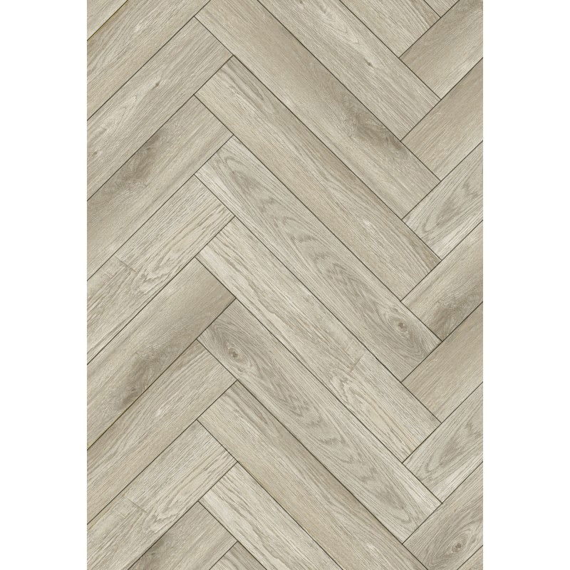 Mexen Sky Valley sample of herringbone SPC 6.5 mm vinyl panels, IPEX 1.5 mm underlay, 4 V-Groove, Oak - F1172-S