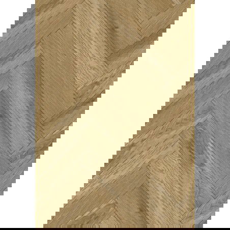 Mexen Manhattan sample of herringbone vinyl panels 635 x 127 mm SPC 6.5 mm, IXPE underlay 1.5 mm, 4 V-Groove, Oak - F1173-S