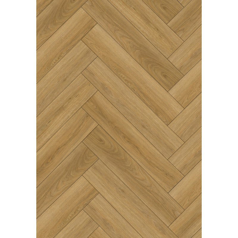 Mexen Chattanooga  sample of vinyl panels herringbone 635 x 127 mm SPC 6.5 mm, underlay 1.5 mm, 4 V-Groove, Oak - F1178-S