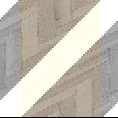 Mexen Wind Cave Vinyl Panel Sample Herringbone SPC 6.5 mm, IXPE Underlay 1.5 mm, 4-Sided V-Groove, Oak - F1183-S