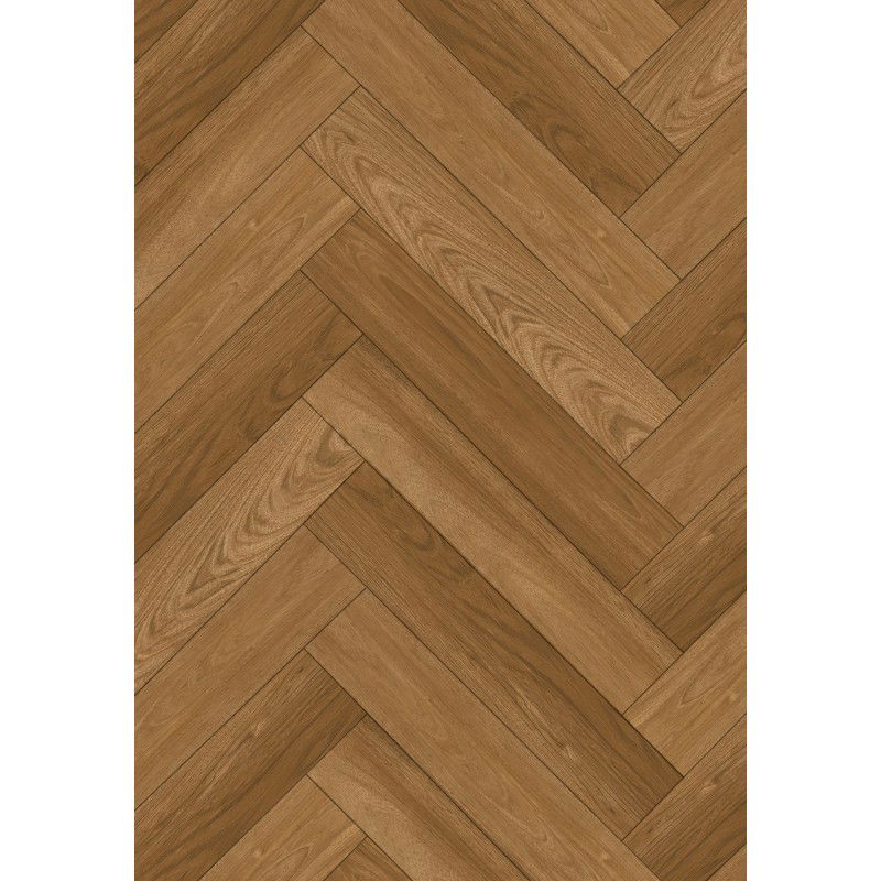 Mexen Overland Park sample of herringbone vinyl planks SPC 6.5 mm underlay 1.5 mm, 4 V-Groove, Jatoba - F1187-S