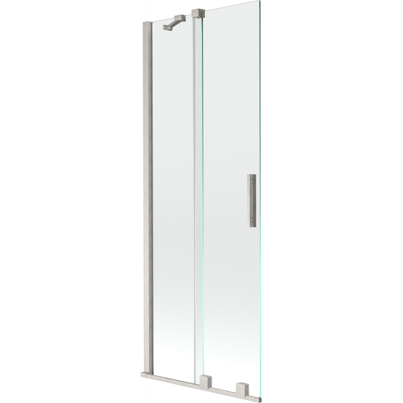 Mexen Velar 2-wing sliding bath screen 70 x 150 cm, transparent, brushed nickel - 896-070-000-01-97