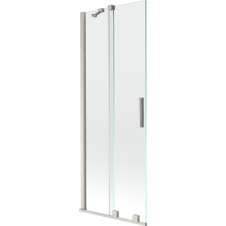 Mexen Velar 2-panel sliding bath screen 75 x 150 cm, transparent, brushed nickel - 896-075-000-01-97