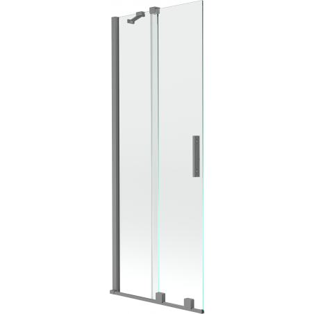 Mexen Velar 2-panel sliding shower screen 75 x 150 cm, transparent, gun metal - 896-075-000-01-95